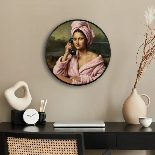 Mona - Klassiek - Roze Fotolijst rond zonder passe partout klein -sfeer1
