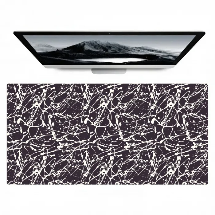 Spat - Waterverf - Wit Muismat XXL klein 681 -zzz3d