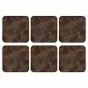 Bruin marmer - Organisch - Natuursteen onderzetter kurk middel -3d