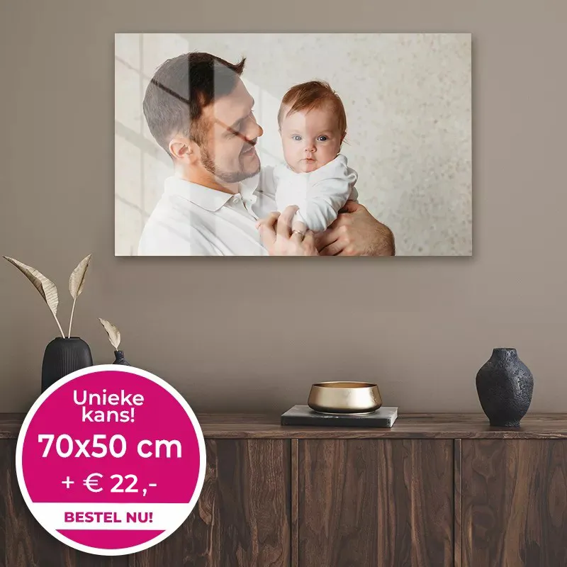 Winnaars foto op plexiglas 70x50cm