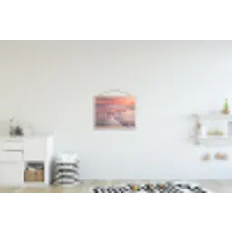 Meeuwen - Strand - Zee - Roze textielposter latten blank klein -kinderkamer