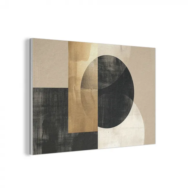 Akustikbild - Abstrakt - Gold - Schwarz - Kunst