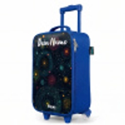 Sterren - Planeten - Kleurrijk Kinderkoffer - Blauw klein -productfoto_schuin