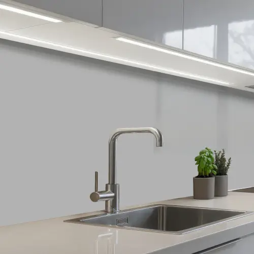 Grijs - Effen print keuken achterwand 2 middel 871 -3d_schuin