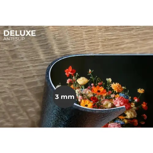 Goud - Bloemen - Kleuren - Vaas Placemat vinyl groot -closeup