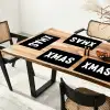 Kerst - Quotes - Xmas - Zwart - Feestdagen Placemat vinyl groot -zzsfeer4_Kitchenyeah-website