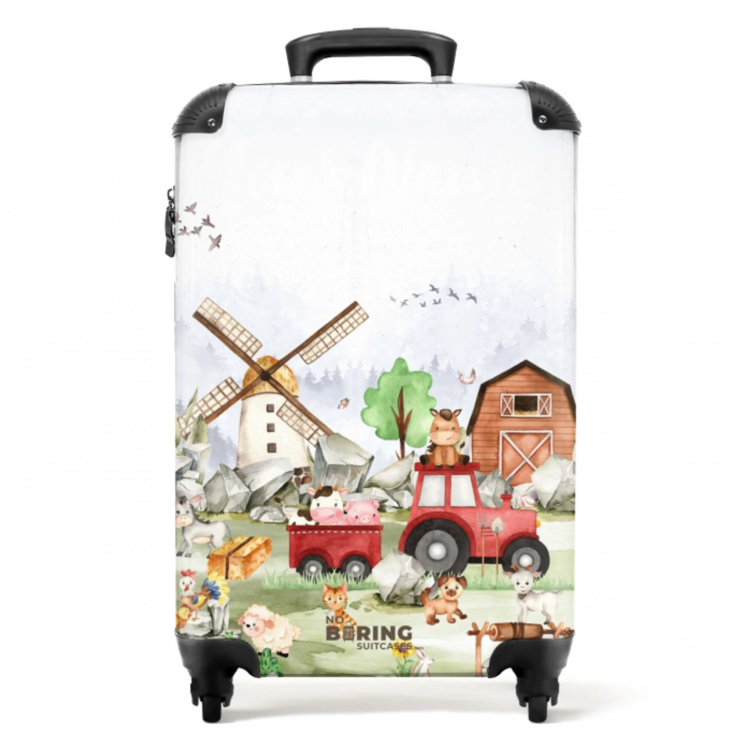Boerderij belevenis NBS - Handbagage koffer - Kinderen Unisex middel -productfoto_recht