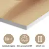 Donut - Romig - Poedersuiker - Beige PET vilt klein -closeup_NL