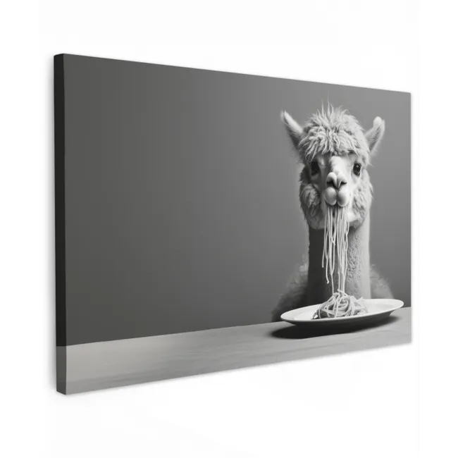 alpaca-3-2-gigapixel-standard-v2-6x Tuinposter op houten frame 2 cm dik klein -3d