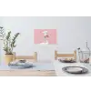 Zwaan - Koksmuts - Mooi - Klassiek Muursticker klein -eettafel