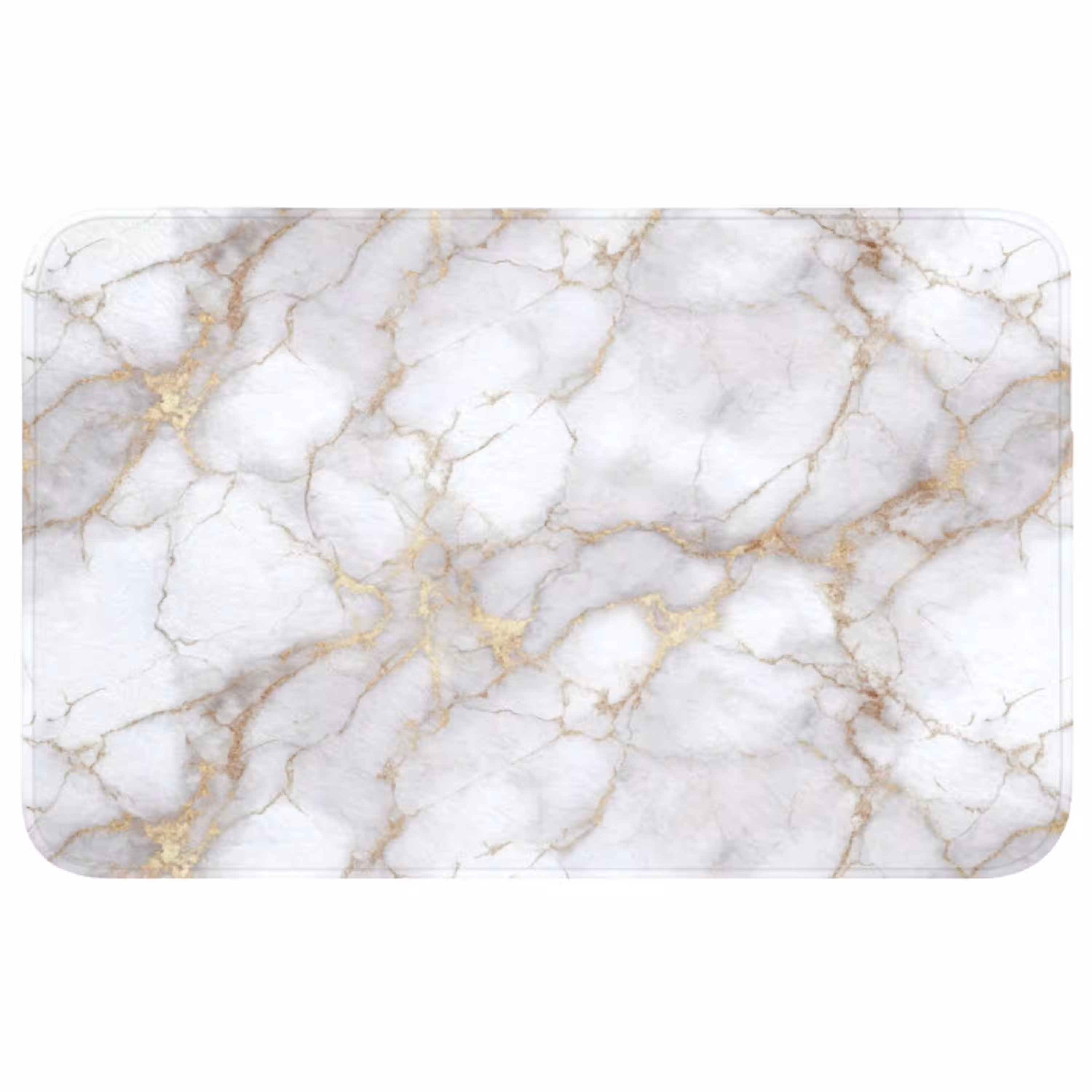 Wit - Goud - Marmer - Grijs WCmat middel 1009 -3d
