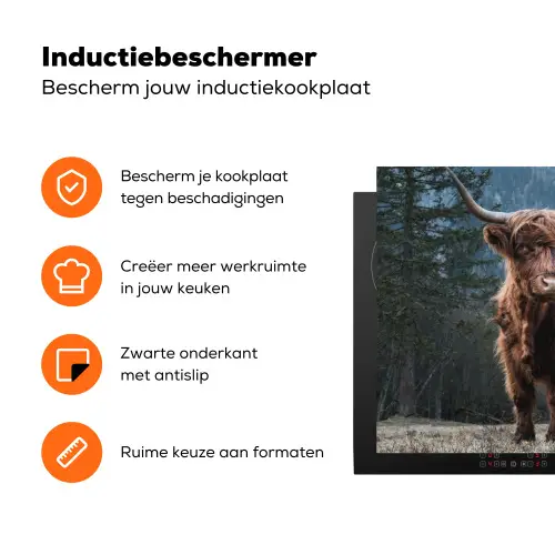 Bergbewoner bij Schemering Inductie beschermer vinyl 3mm klein -zzzzzzz-td-ups
