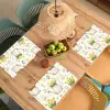 Gieter - Bloemen - Eieren Placemat vinyl groot -zzsfeer5_Kitchenyeah-website