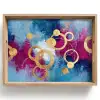 Cirkels - Goud - Abstract Dienblad Rechthoek middel -z3d_shopping