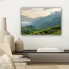 Rijstvelden - Bergen - Groen - Natuur canvas 2cm klein -sfeer6