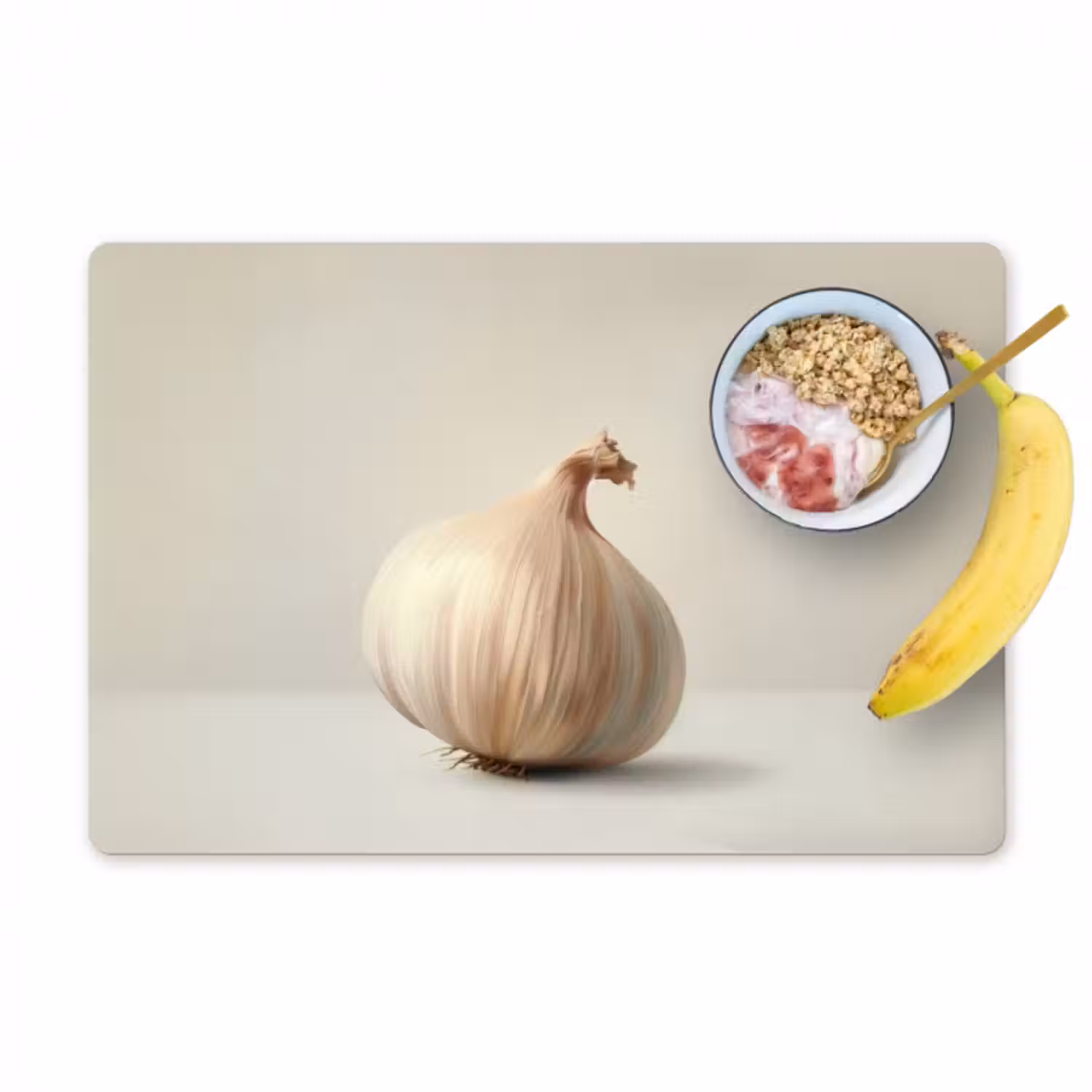 Tischset - 6 Stück - Knoblauch - Natürlich - Beige