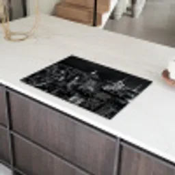 Metropool bij Nacht Inductie beschermer vinyl 3mm klein -sfeer8