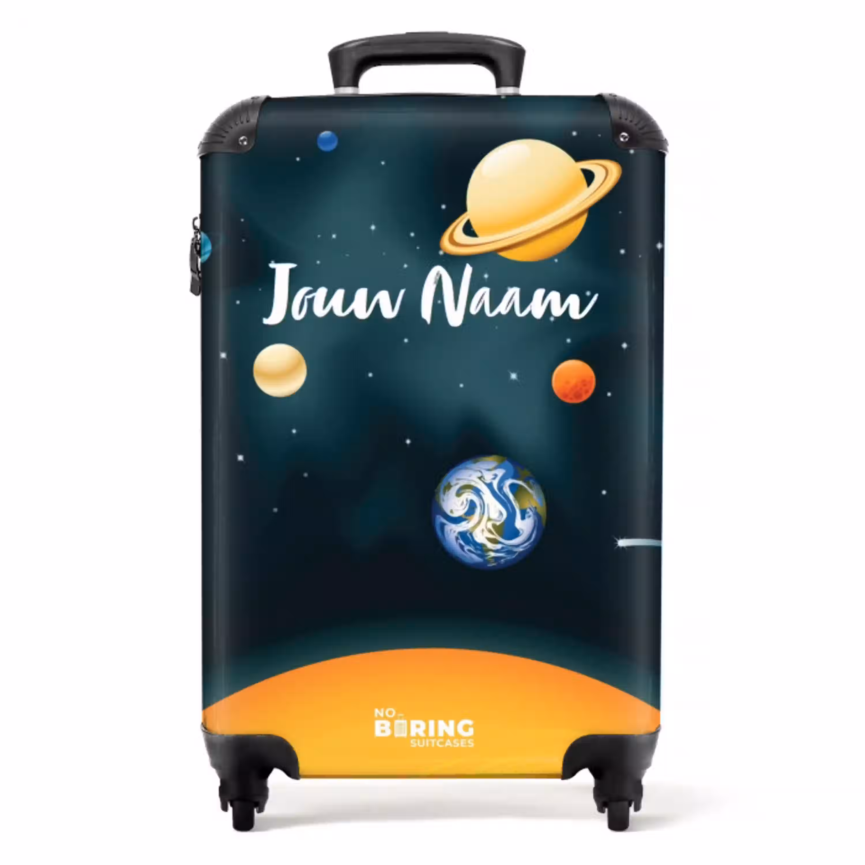 Saturnus space NBS - Handbagage koffer - Kinderen Unisex middel -productfoto_recht