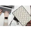 Grafisch - Patroon - Grijs laptophoes neopreen klein 279 -bureau
