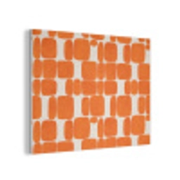 Patroon - Retro - Oranje PET vilt klein 837 -3d