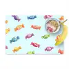 Blauw - Patroon - Snoep Placemat vinyl groot -zzzproduct_Kitchenyeah-website