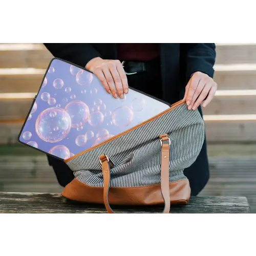Pastel - Bubbels - Dromerig laptophoes neopreen klein -tas