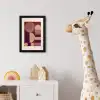 Geometrisch - Cirkels - Rood fotolijst zwart zonder passe partout klein -usfeer4_kinderkamer