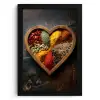 Houten - Hart - Kleurrijke - Specerijen KitchenYeah - Keuken - Fotolijst klein -3d