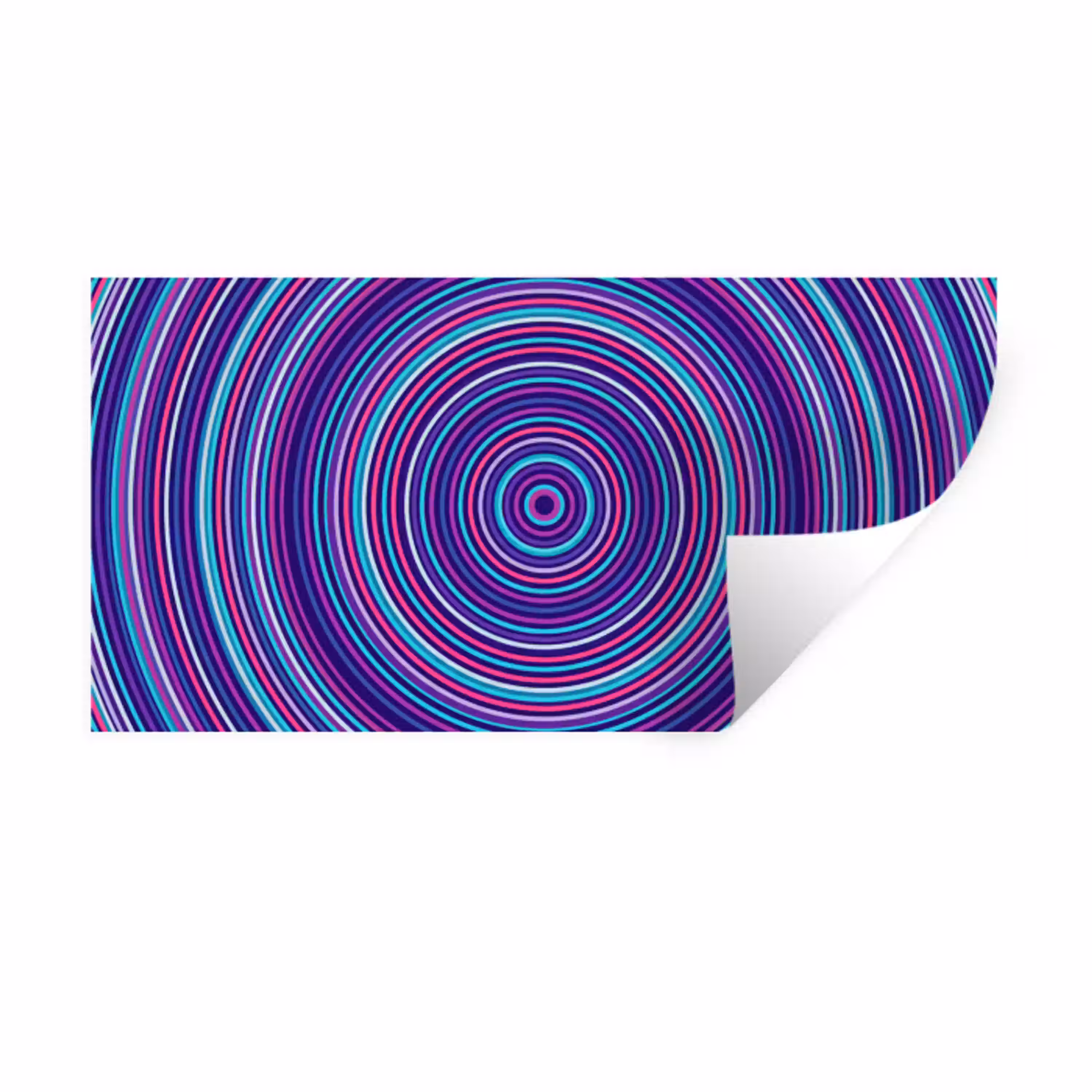Abstract - Cirkels - Kleurrijk Muursticker klein -3d