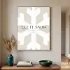Sneeuw - Japandi - Winter - Decoratie Textielframe zwart klein -sfeer1