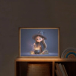 Tovenares - Magisch - Blauw - Toveren Light Box met batterij (Wandlamp kind) middel -sfeer1_kind