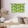 Ananas - Geel - Groen - Tropisch Wandkleed katoen klein 269 -sfeer1
