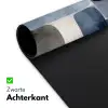 Patroon - Blauw - Vierkanten Muismat XXL klein -sfeer2