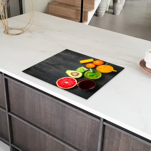 Fruit - Smoothie - Industrieel - Zomer Inductie beschermer vinyl 3mm groot -sfeer8