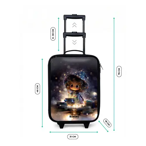 Magische Nacht vol Toverkunst Kinderkoffer - Zwart klein -productfoto_formaten