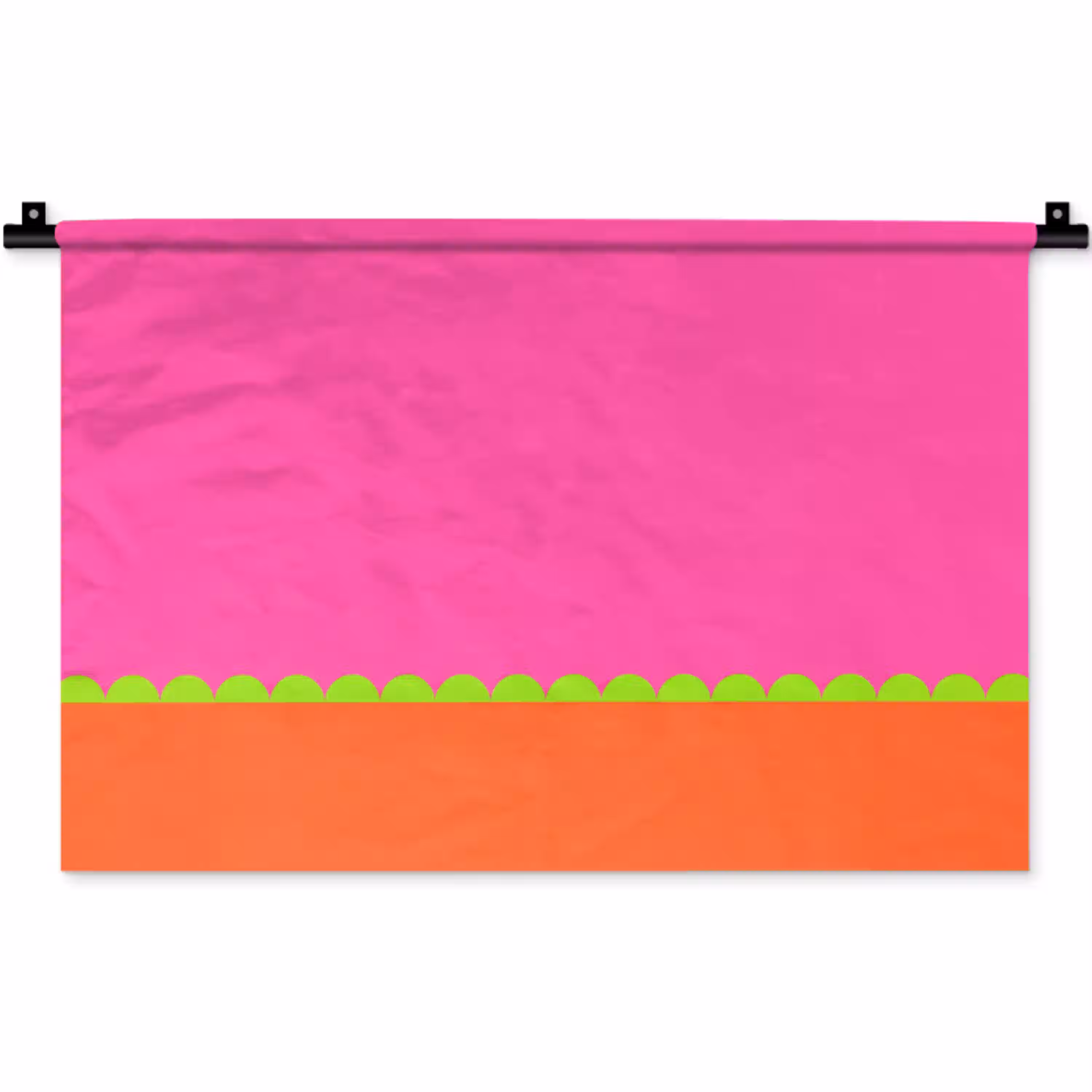Abstract - Geometrisch - Kleurblokken - Roze - Oranje Wandkleed katoen klein -zz3d