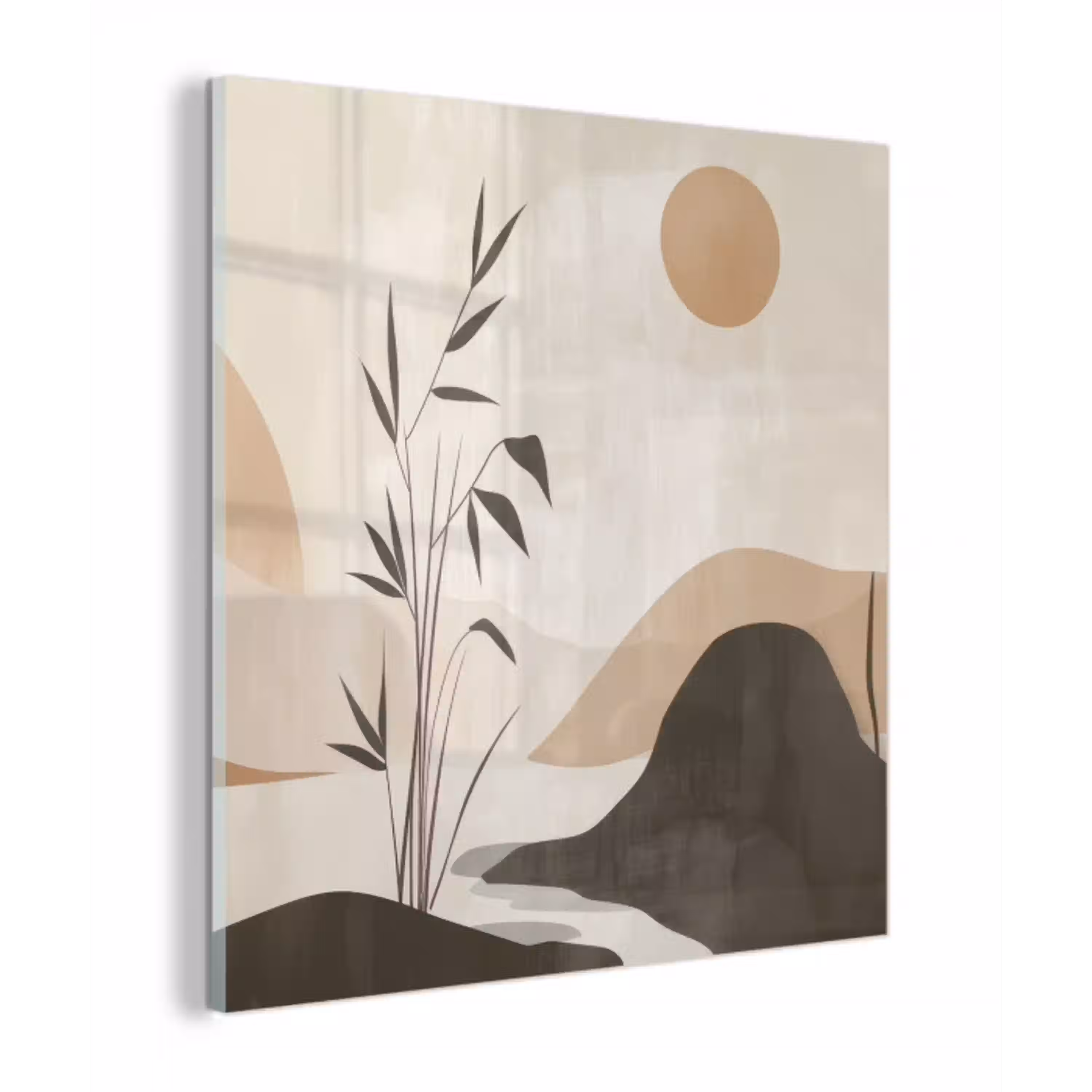 Japandi - Landschap - Beige plexiglas 5mm klein -z3d