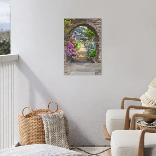 Verstopte tuin tuinposter los doek klein -sfeer8