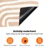 Beige - Aardspatroon Inductie beschermer vinyl 3mm klein -zzzzzzz-td-onderkant