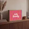 Modern - Hello - Oranje Light Box met batterij (Wandlamp) middel -sfeer2