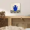 Vaas - Blauw - Geblokt - Modern plexiglas 5mm klein -sfeer4
