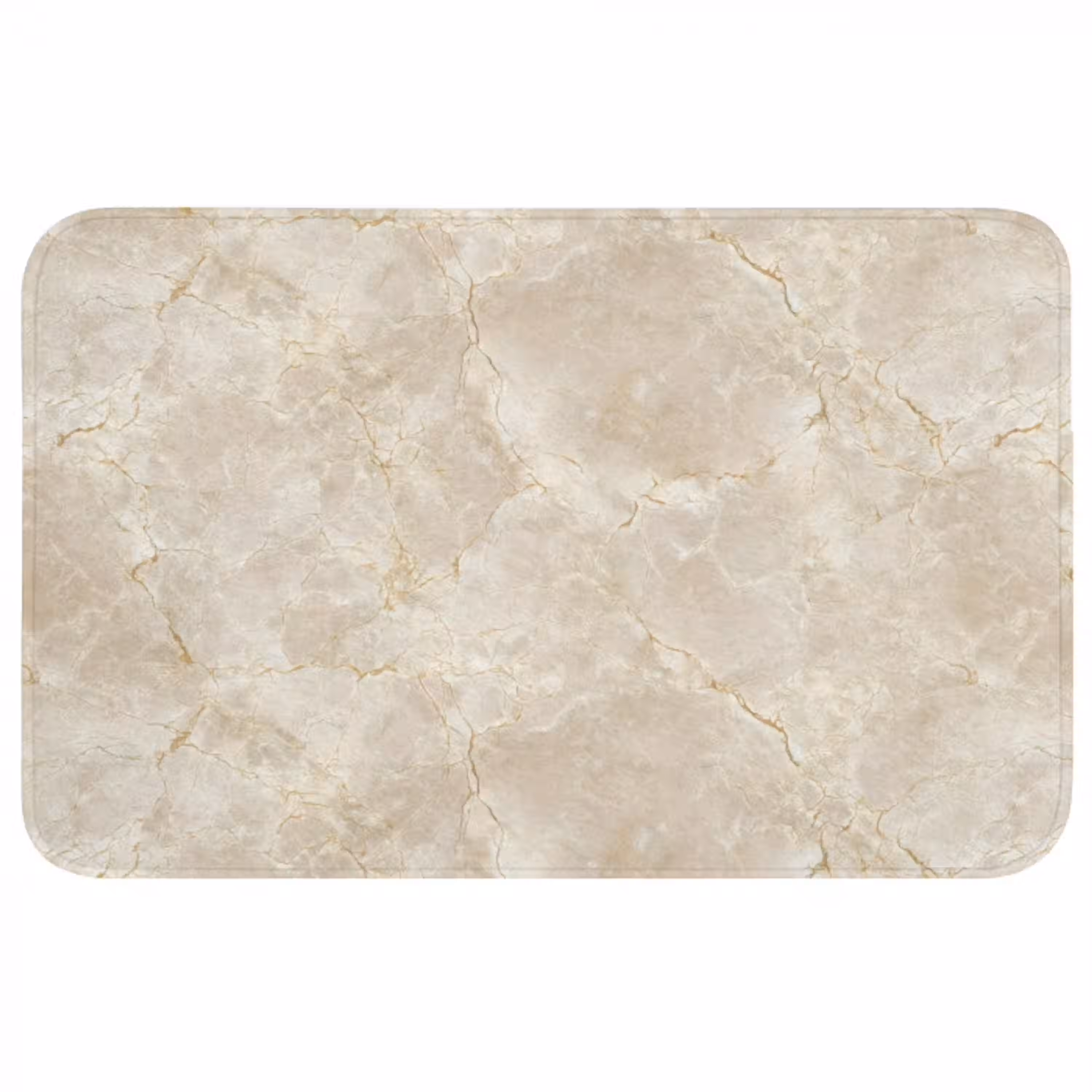 Lichtbeige - Marmer - Aders Badmat middel 997 -3d