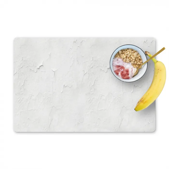 Pleisterlaag - Verf - Wit - Beschadigd Placemat vinyl groot 368 -zzzproduct_Kitchenyeah-website