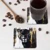 Panter - Zwart - Abstract - Verfstreken onderzetter kurk middel -sfeer2