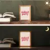 Tekst - Modern - Strepen Light Box met kabel (Tafellamp) klein -sfeer3