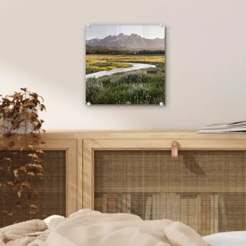 Berglandschap - Rivier - Bos plexiglas 5mm klein -sfeer4