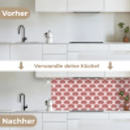 Waaier - Motief - Terra keuken achterwand 2 middel 871 -voor-na_DE