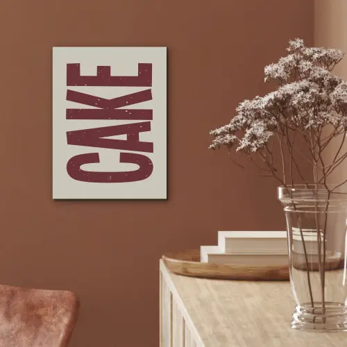 Red - Cake - Decoratie - Eten PET vilt klein -sfeer4