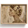 Vrouw - Goud - Abstract - Textuur Dienblad Rechthoek middel -z3d_shopping