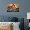 Koi - Zee - Golven - Zon poster papier klein -sfeer2